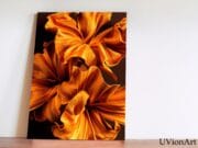 Sculptural Luxury Abstract Art Print – Elegant Gold & Amber Flow Texture for Contemporary Interiors, UVionArt Poster - Image 5