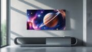 Saturn Galaxy Wall Art on Tempered Glass | Space Nebula UV Print | Modern Planet Artwork | Glass Wall Panel | Cosmic Room Decor - Image 2