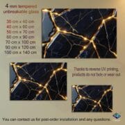 Black and Gold Marble Glass Backsplash – Luxury UV Printed Kitchen Wall Panel | Tempered Glass Art by UVionArt - Image 10