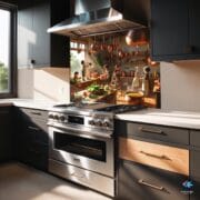 Miniature Kitchen Scene Glass Wall Art – Cozy Vintage Style | UV Printed Tempered Glass Backsplash for Kitchen Decor - Image 4