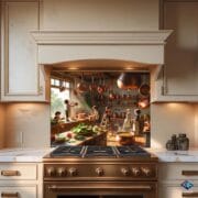 Miniature Kitchen Scene Glass Wall Art – Cozy Vintage Style | UV Printed Tempered Glass Backsplash for Kitchen Decor - Image 7