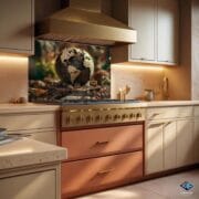Chocolate Earth Glass Backsplash – Eco Art Print on Tempered Glass | Unique UV Printed Wall Panel - Image 7