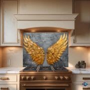 Exclusive tempered glass wall art & kitchen backsplash, UV printed, heat resistant, modern unique decor for kitchen, living room, bathroom - Image 5