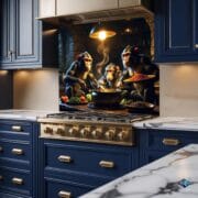 Three Monkeys Cooking – Funny Glass Backsplash Art for Kitchen | UV Printed Tempered Glass Backsplash by UVionArt - Image 7