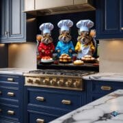 Chef Squirrels Kitchen Glass Backsplash – Cute Animal Wall Panel | UV Printed Tempered Glass Art for Fun Cooking Spaces - Image 8