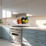 Glass Fruit Art Backsplash | Realistic Colorful Fruit Panel | UV Printed Tempered Glass Kitchen Wall Protector by UVionArt - Image 7