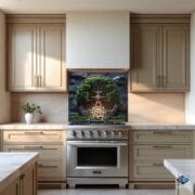 Celtic Tree of Life Glass Backsplash – UV Printed Tempered Glass Wall Panel for Kitchen Decor - Heat Resistant Kitchen Backsplash - Image 10