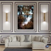 Waterfall Forest Glass Wall Art | UV Printed Tropical Nature Scene | Lush Jungle Landscape Panel | Tempered Glass Home Decor by UVionArt - Image 2